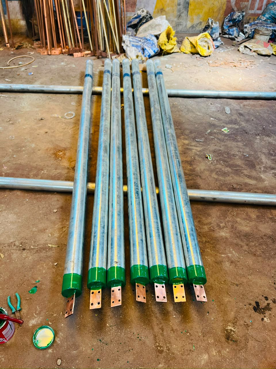 GI earthing rods