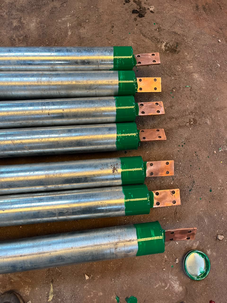 Copper bonded earthing electrodes